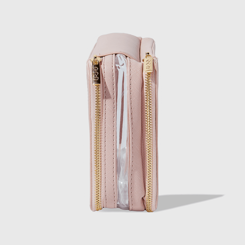 Nécessaire Nude com Transparência - Double Crystal Case - Imagem 3