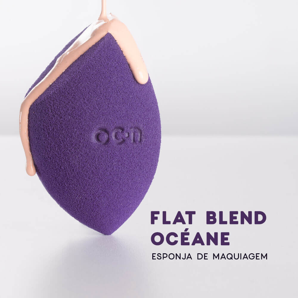 Kit Esponjas de Maquiagem - Flat Blend Azul Océane Purple (10 Produtos) - Imagem 3