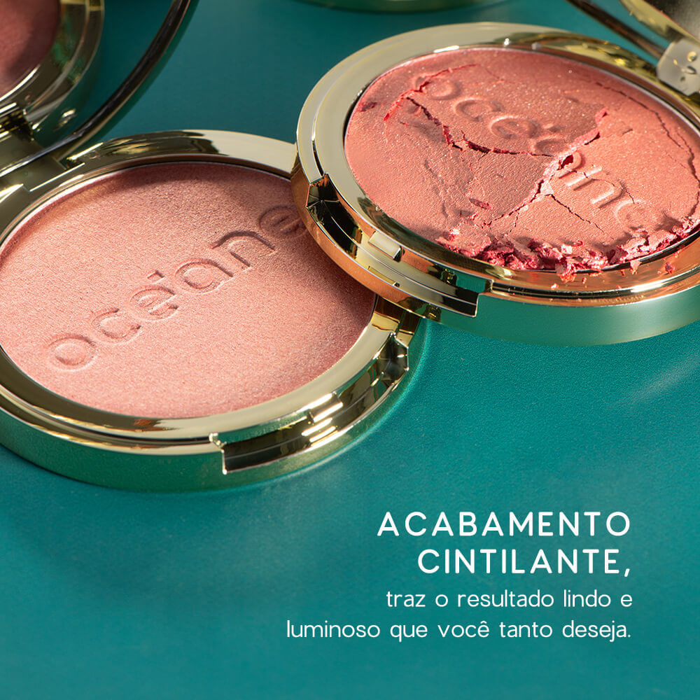 Blush Cintilante Rosa - Capri Blush Rose Pink 8g - Imagem 3