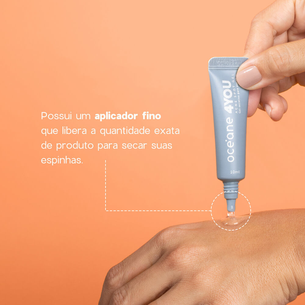 Gel Secativo para Espinhas com Ácido Glicólico - Acne Spot Gel 4you 10ml - Imagem 3