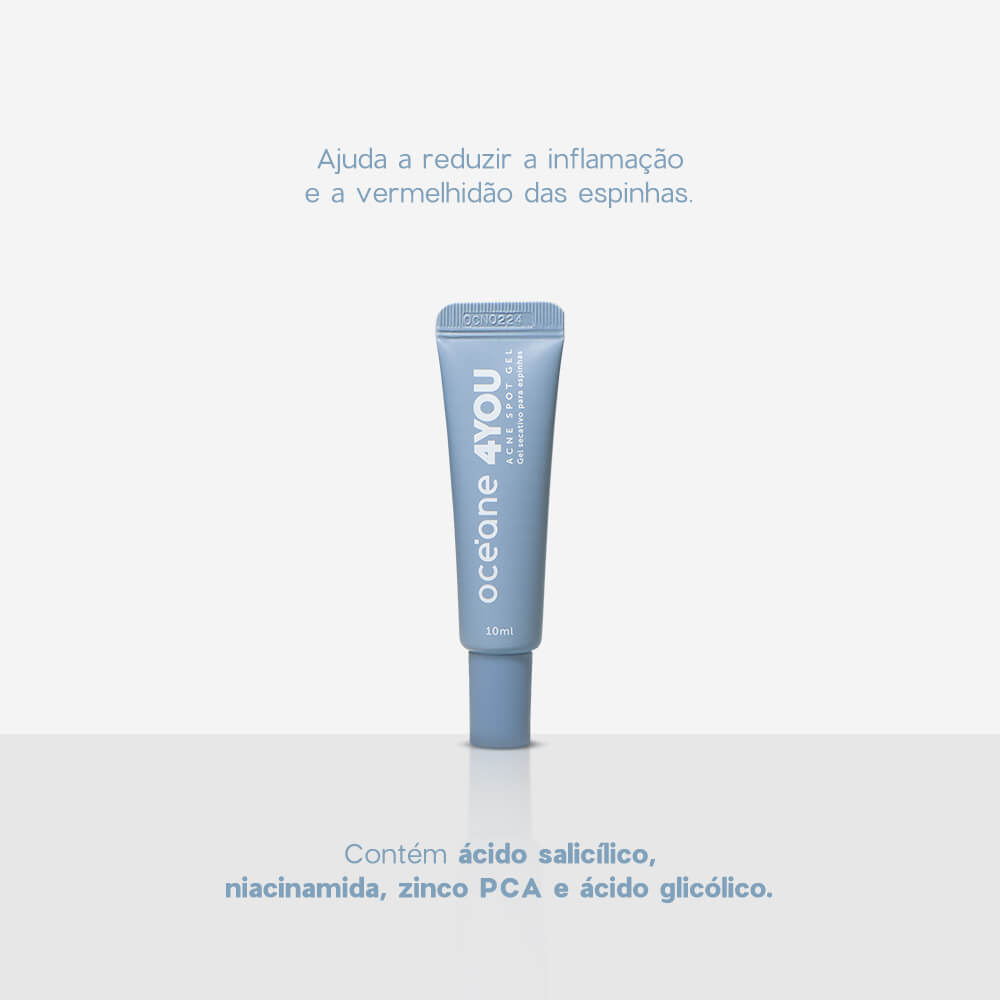 Gel Secativo para Espinhas com Ácido Glicólico - Acne Spot Gel 4you 10ml - Imagem 4