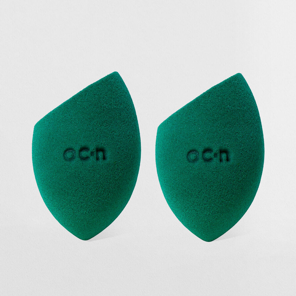 Kit Esponjas de Maquiagem - Flat Blend Verde Océane Purple (2 Produtos)