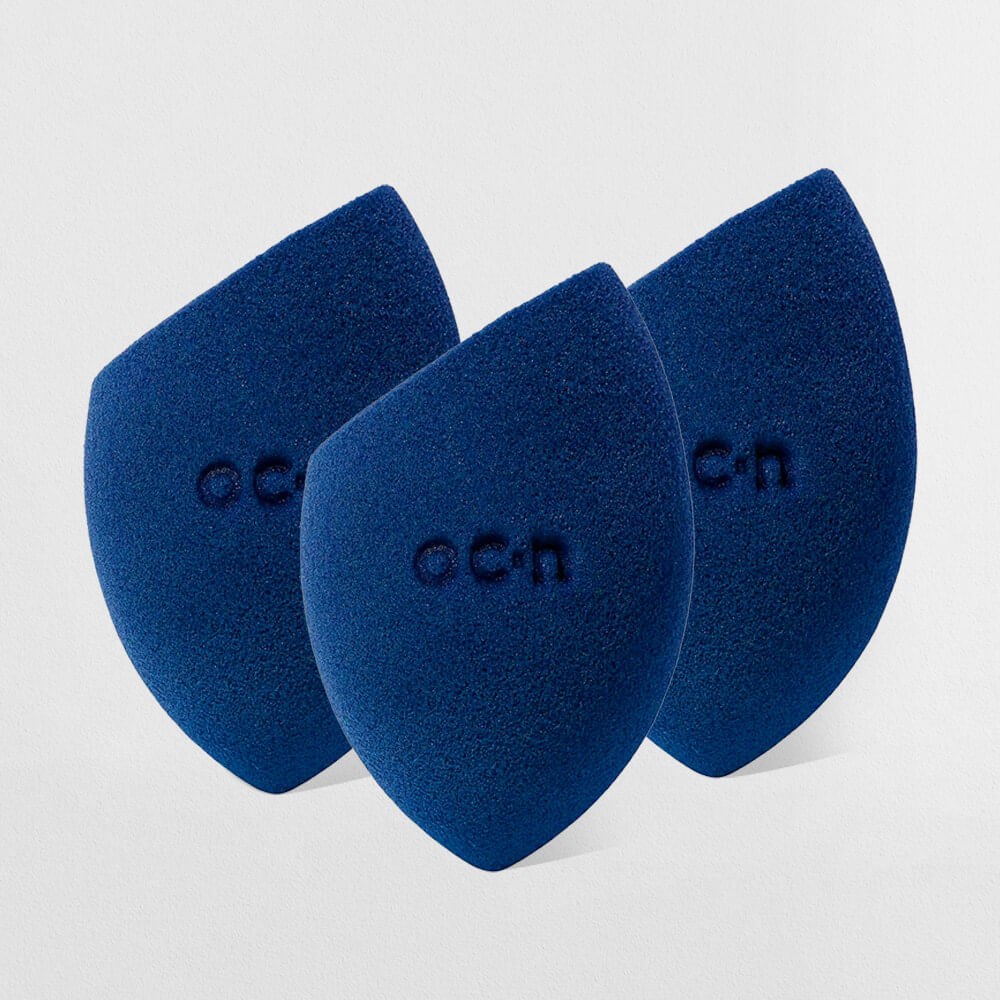 Kit Esponjas de Maquiagem - Flat Blend Azul Océane (3 Produtos)