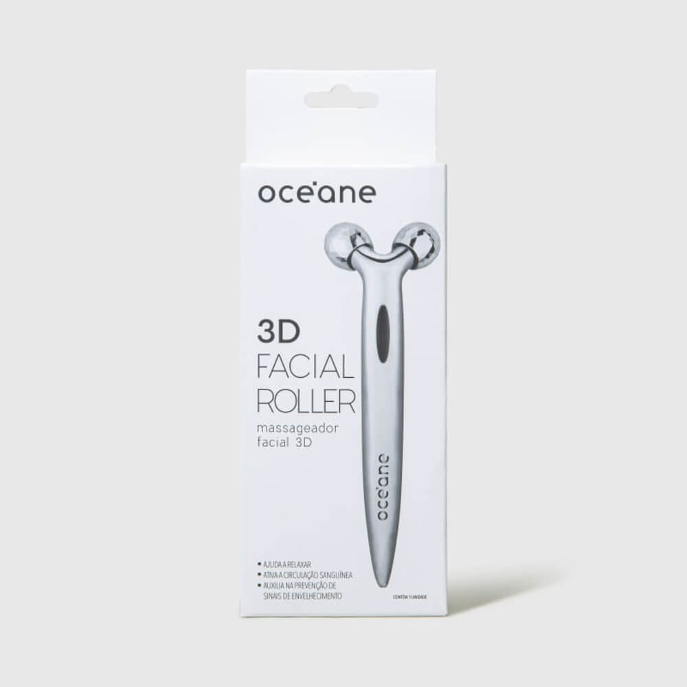 Kit Massageador Facial + Máscara Facial Noturna + Máscara para Olhos + Sacola de Presente Média (4 Produtos) - Imagem 3