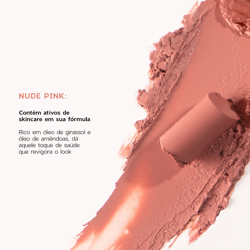 Mini Batom Rosa Semi-Matte - The Lipstick Nude Pink Océane Edition 2g - Imagem 7