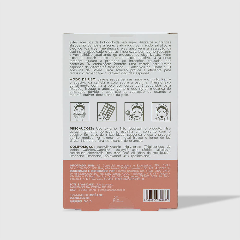 Kit Adesivo Secativos + Creme para Área Dos Olhos + Máscara Esfoliante para Pés (3 Produtos) - Imagem 3