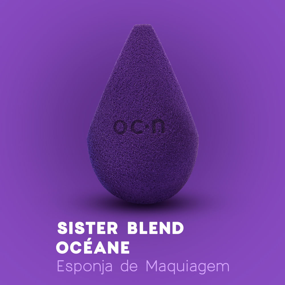 Esponja de Maquiagem - Sister Blend Roxa Océane Purple - Imagem 2