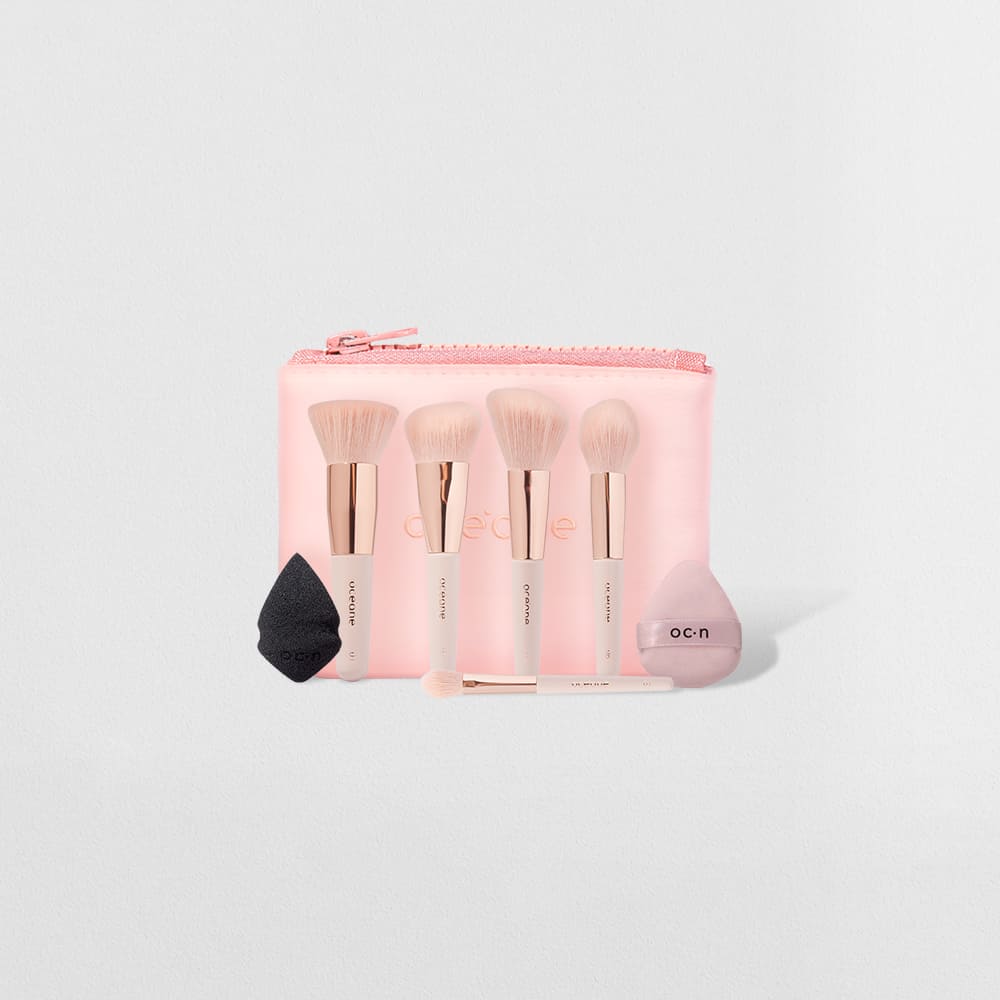 Kit Mini Drop + Mini Powder Puff + Mini Pincéis + Mini Daily Makeup (8 Produtos)