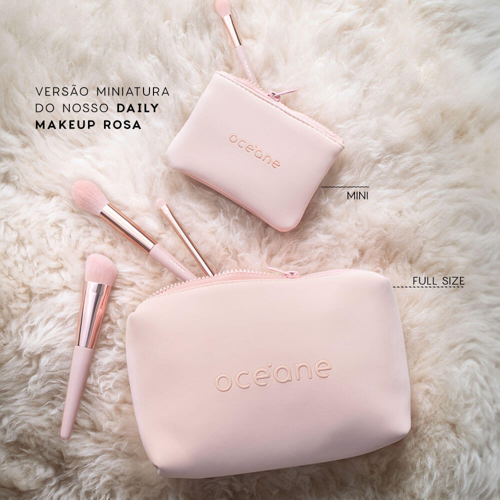 Mini Nécessaire Rosa Daily Makeup - Imagem 3