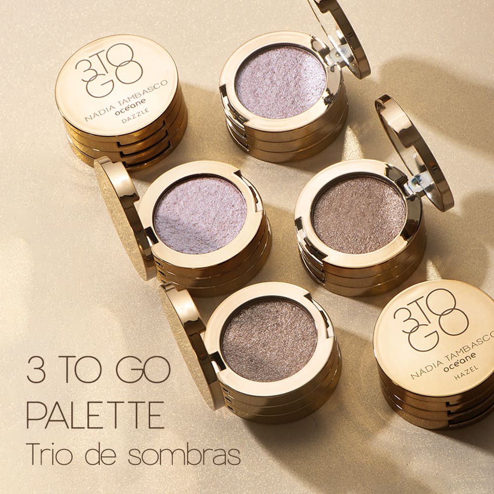 Trio de Sombras Nádia Tambasco By Océane - 3 To Go Palette Dazzle 7,8g - Imagem 2