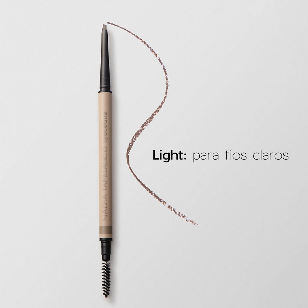 Lápis de Sobrancelhas Retrátil Claro Nádia Tambasco By Océane - Slim Brow Pencil Light - Imagem 4