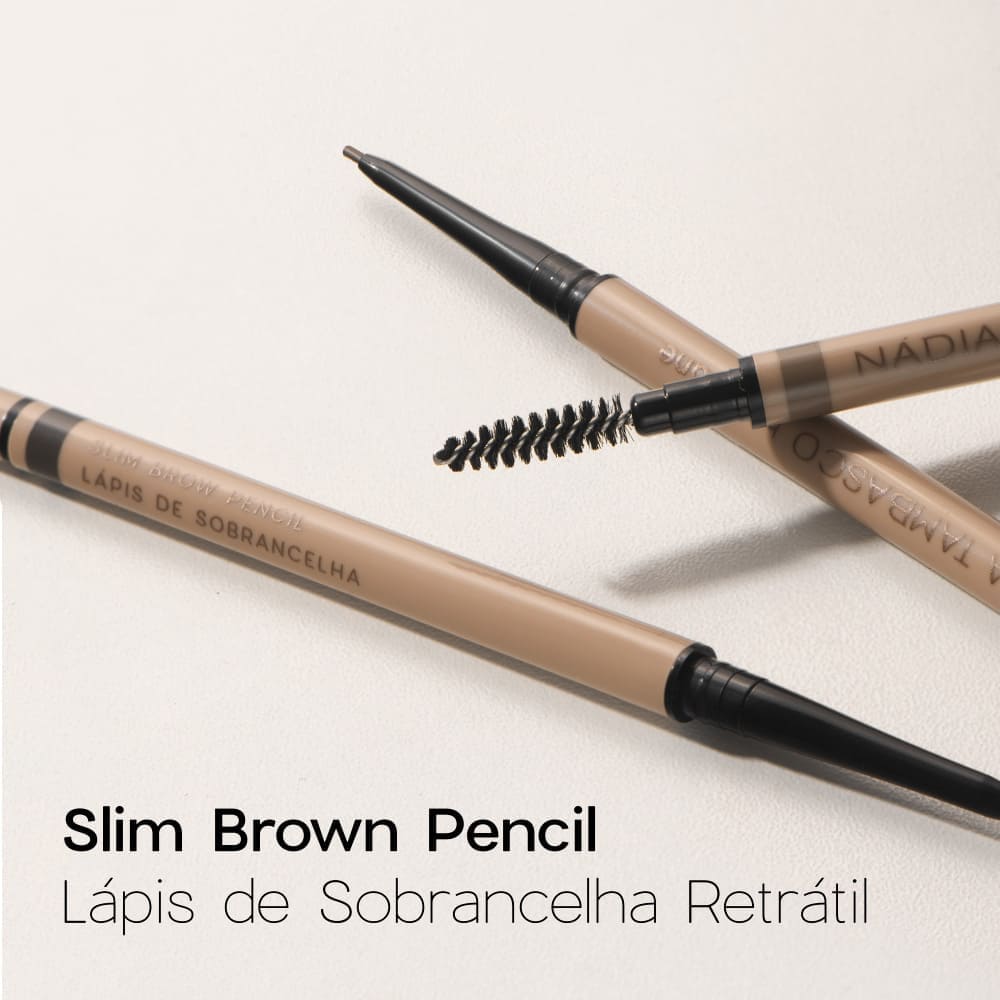 Kit Máscara de Sobrancelha Castanho Escuro + Lápis de Sobrancelhas Retrátil Escuro Nádia Tambasco By Océane (2 Produtos) - Imagem 5
