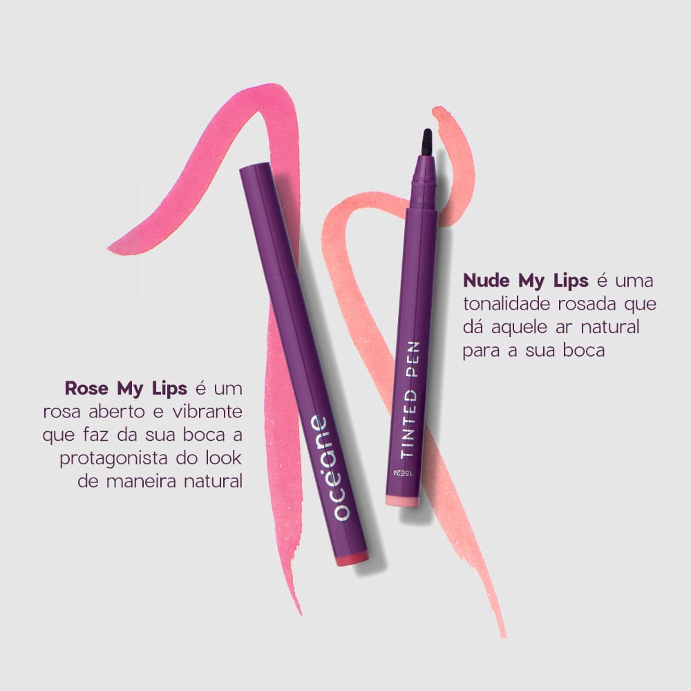 Caneta Batom Nude - Tinted Pen Nude My Lips Océane Purple 1,2ml - Imagem 6