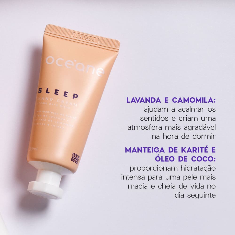 Creme para Mãos com Camomila e Lavanda - Sleep Hand Cream 30ml - Imagem 4