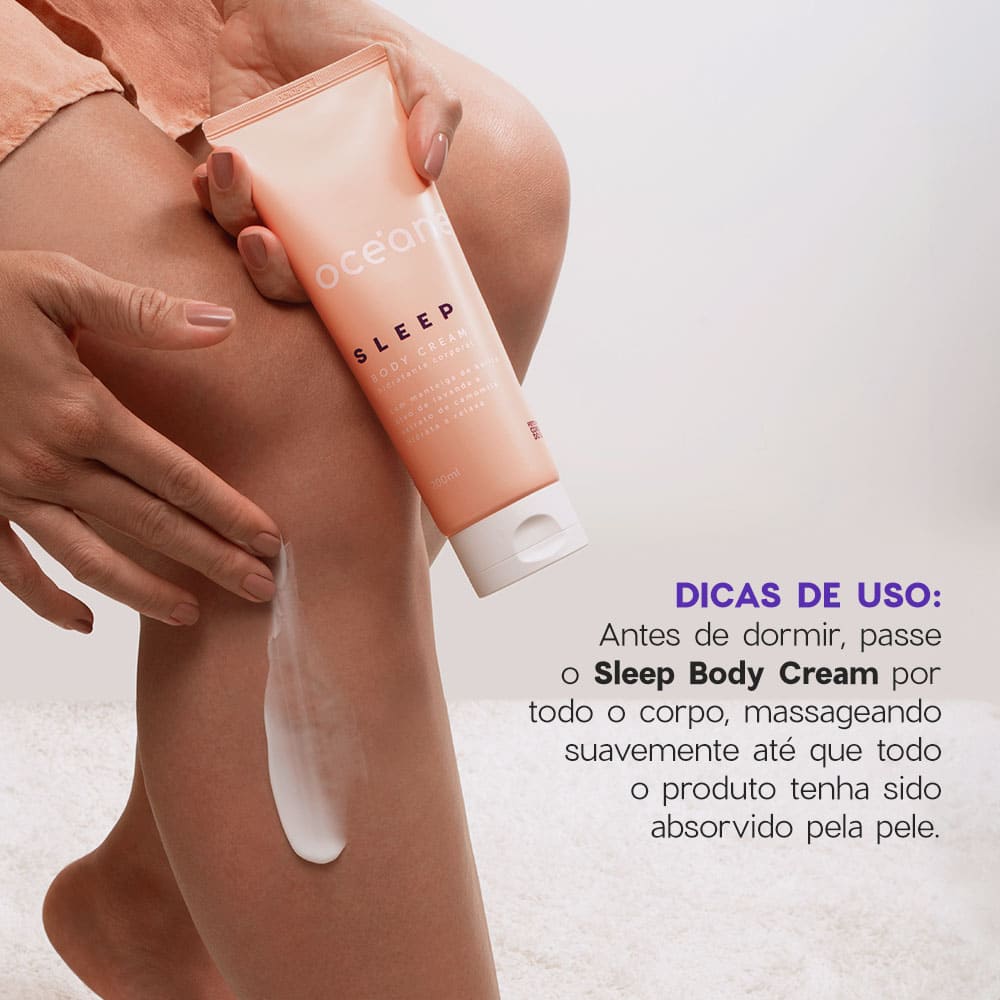 Hidratante Corporal com Camomila e Lavanda - Sleep Body Cream 200ml - Imagem 5