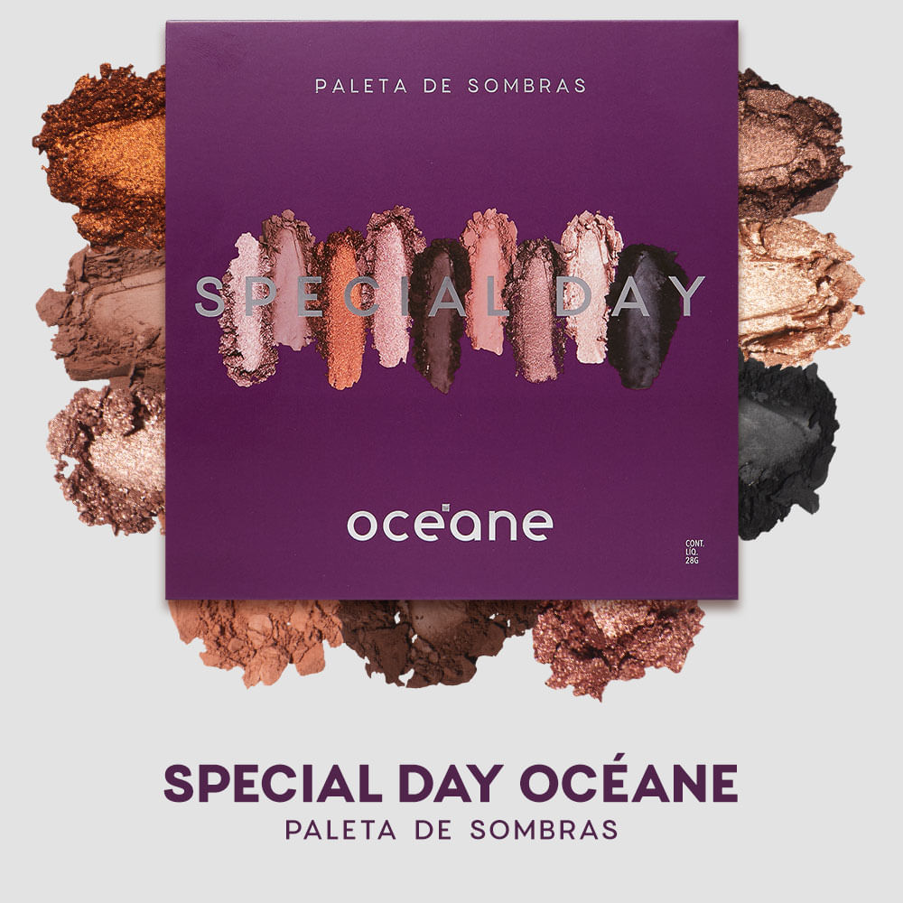 Kit Paleta Multifuncional + Paleta de Sombras Special Day Océane Purple (2 Produtos) - Imagem 2