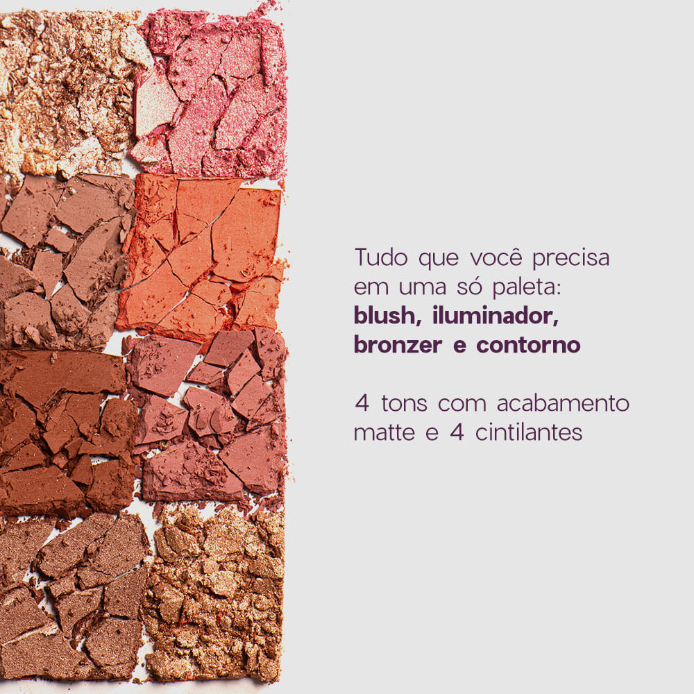 Kit Paleta Multifuncional + Paleta de Sombras Special Day Océane Purple (2 Produtos) - Imagem 7
