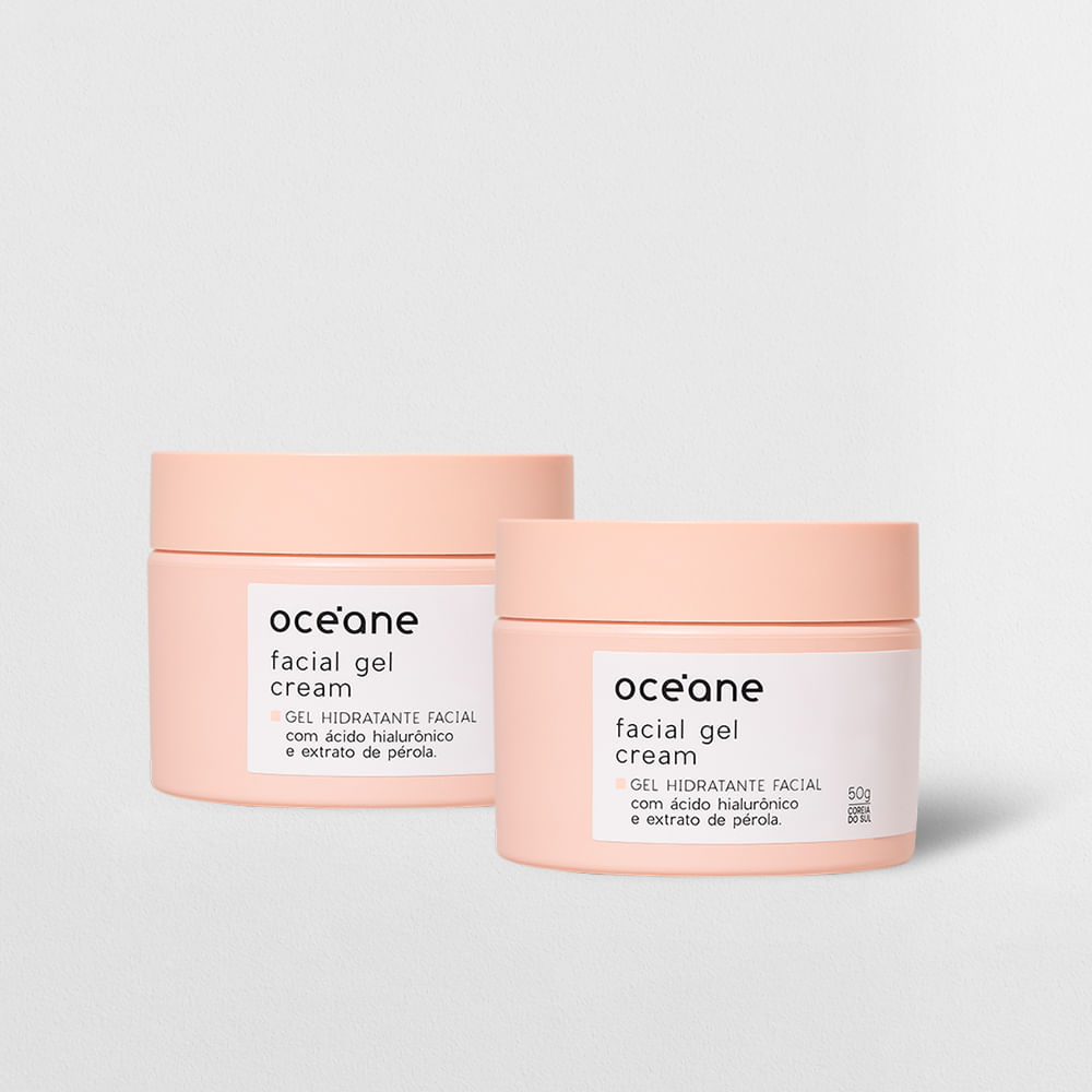 Kit Gel Hidratante Facial com Extrato de Pérola (2 Produtos)