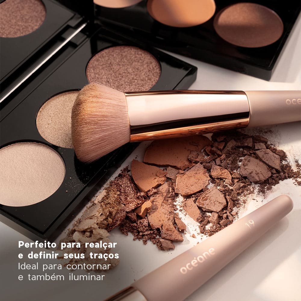 Pincel de Maquiagem para Contorno - Angled Contour Brush Ocn19 - Imagem 3