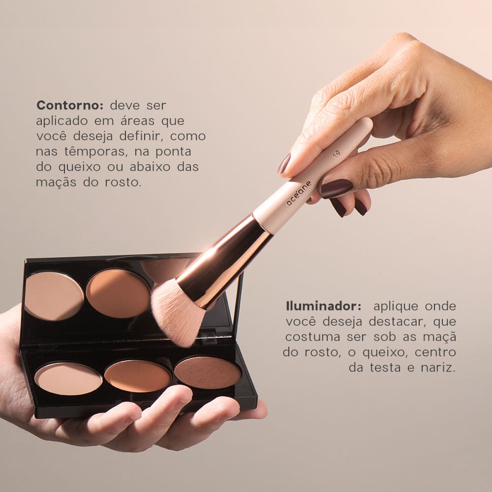 Pincel de Maquiagem para Contorno - Angled Contour Brush Ocn19 - Imagem 7