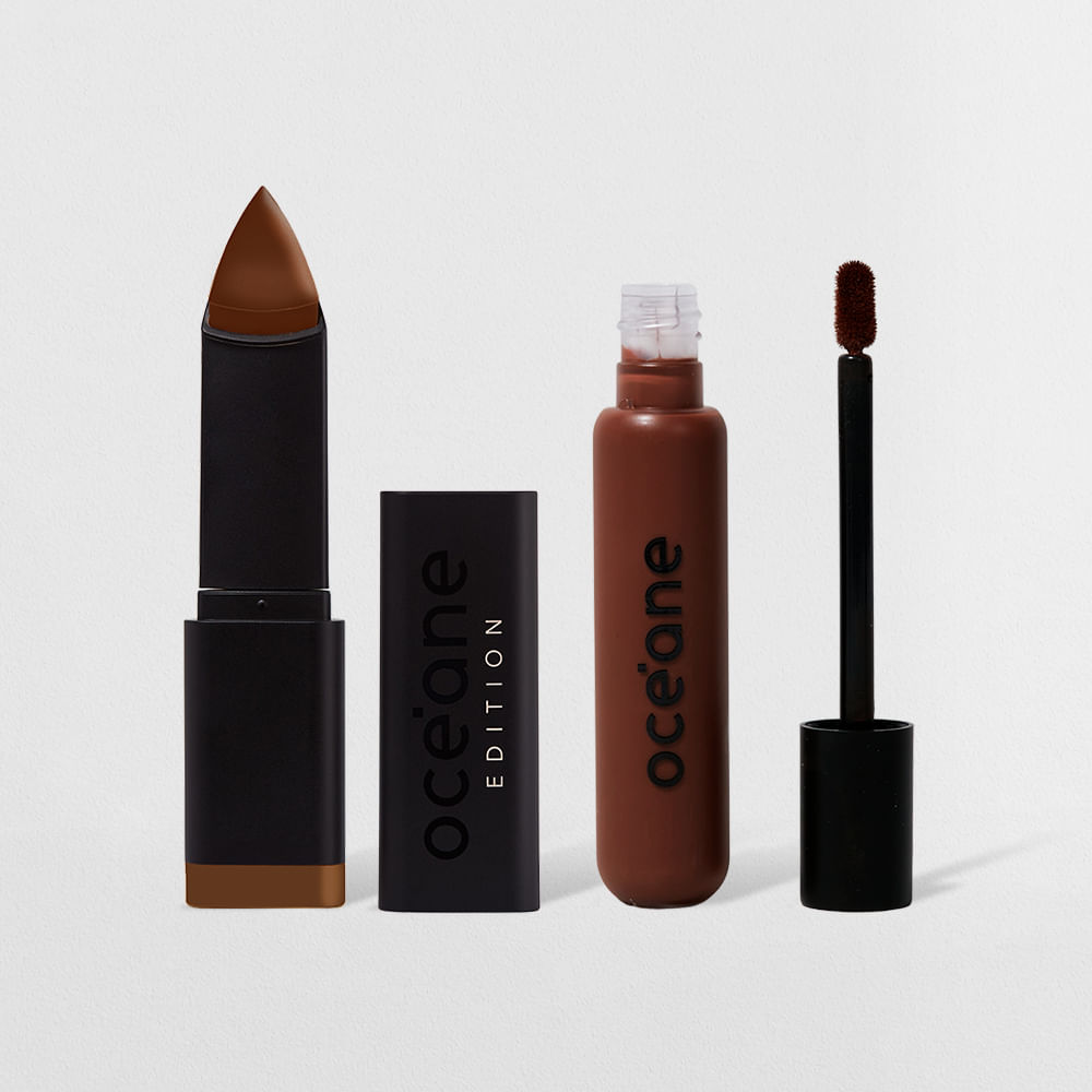 Kit Base em Bastão Espresso + Corretivo Líquido Deep Océane Edition (2 Produtos)