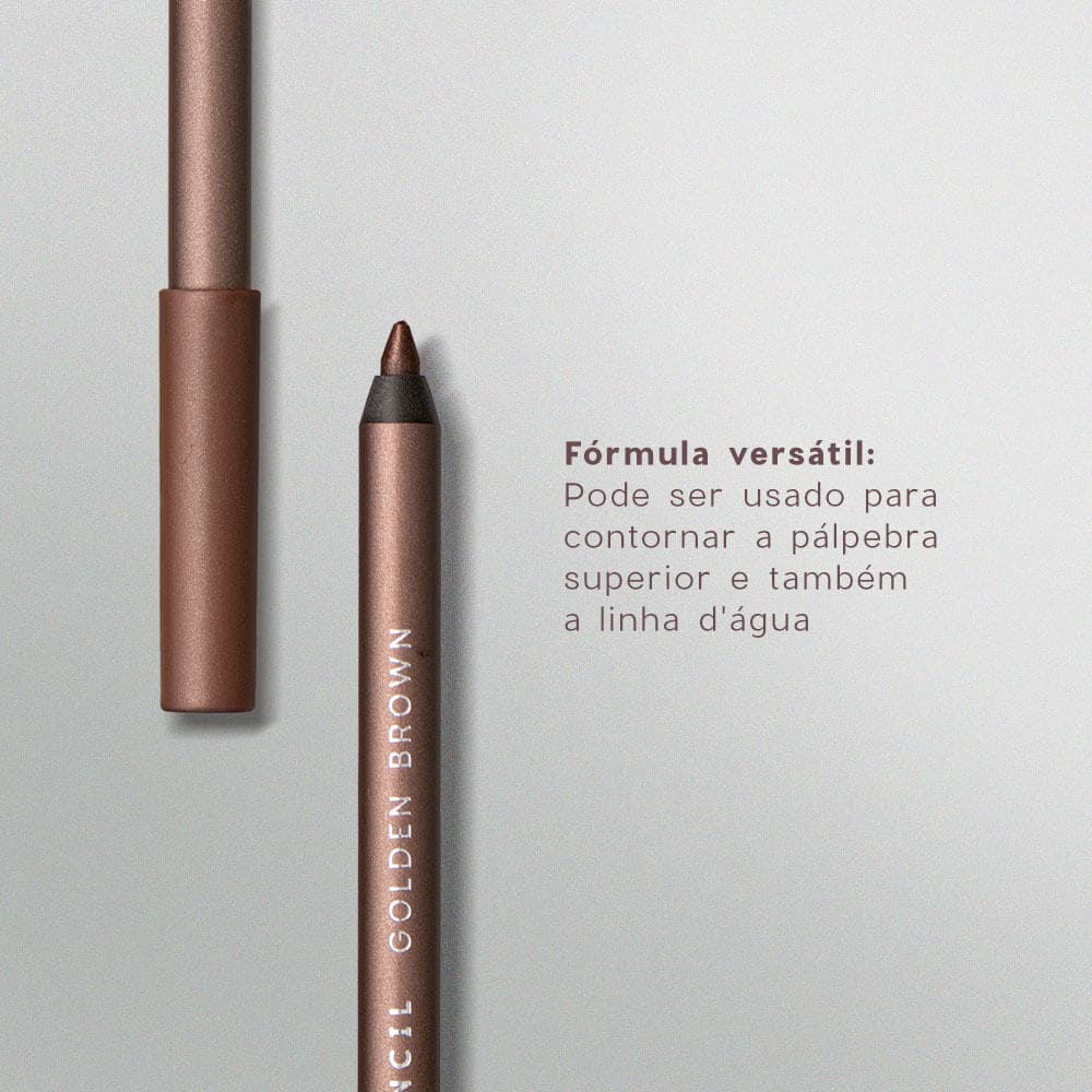 Lápis para Olhos Marrom - Eyeliner Golden Brown Océane Purple 1,2g - Imagem 5