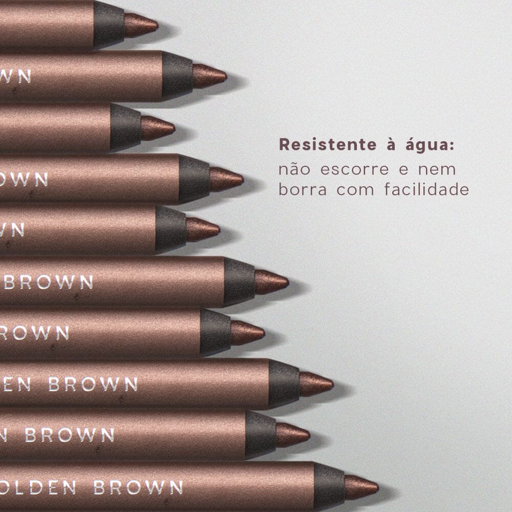 Lápis para Olhos Marrom - Eyeliner Golden Brown Océane Purple 1,2g - Imagem 6