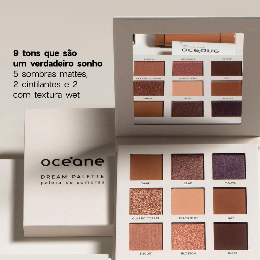 Kit Paleta de Sombras Dream + Sombra Líquida Quartzo Océane Limited (2 Produtos) - Imagem 3