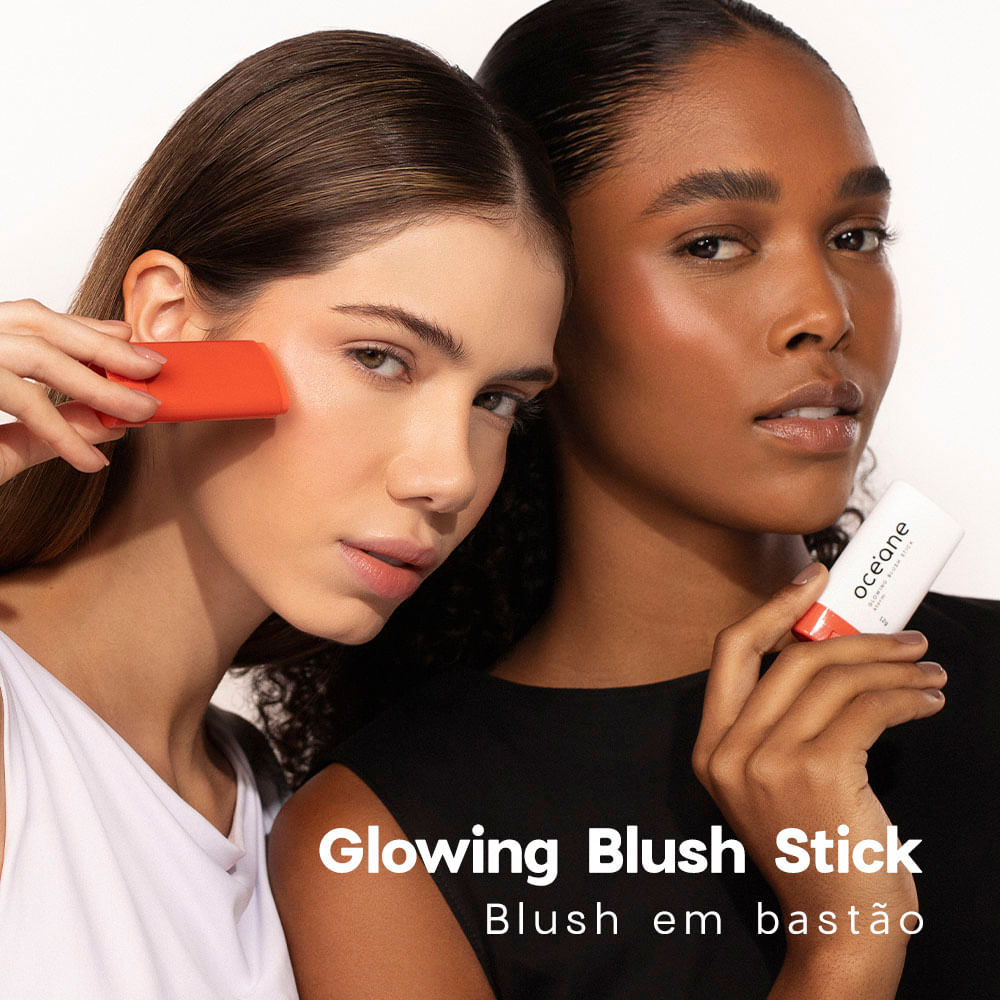 Kit Blush em Bastão Laranja + Paleta de Sombras Shine Océane Limited (2 Produtos) - Imagem 2