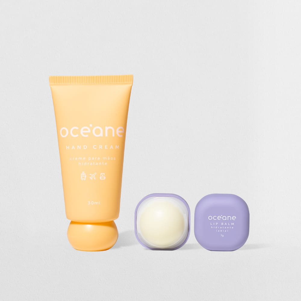 Kit Creme para Mãos + Hidratante Labial Travel (2 Produtos)