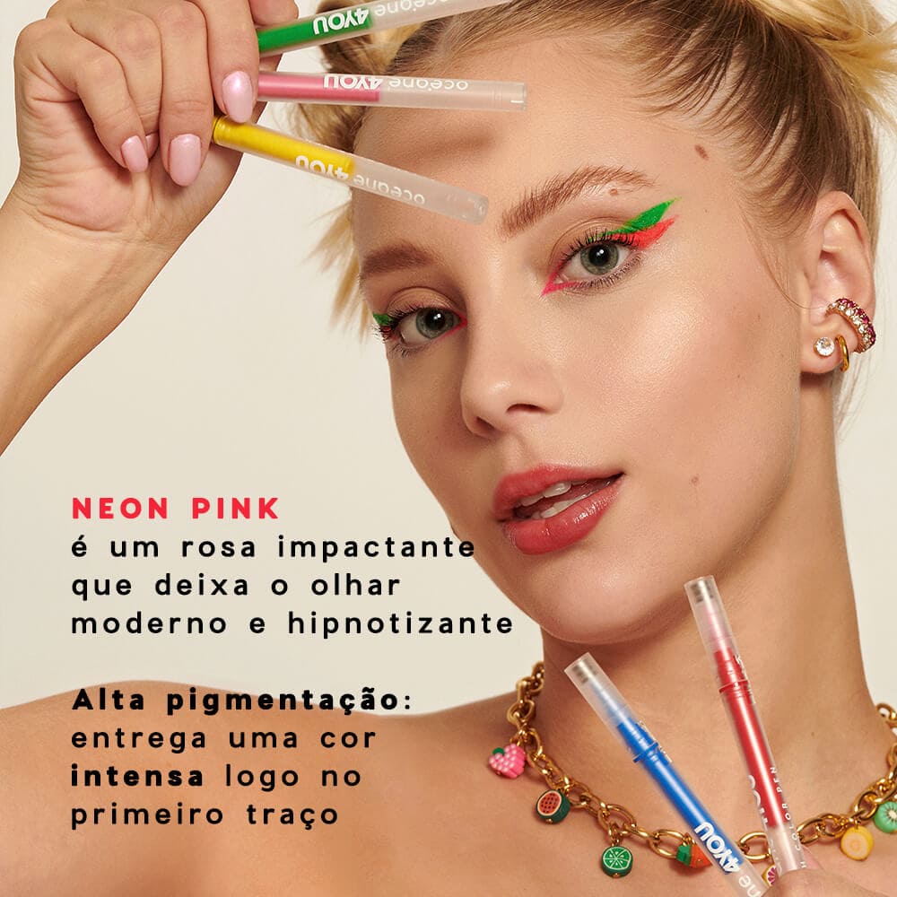 Kit Blush Cremoso Pêssego + Caneta Delineadora Rosa 4you (2 Produtos) - Imagem 8