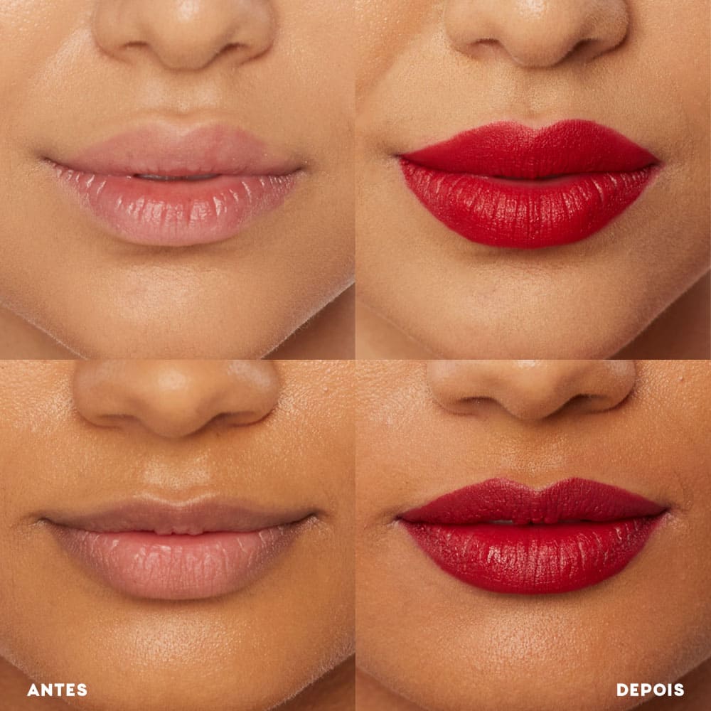 Kit Mini Batom Vermelho + Mini Blush Cremoso + Lápis de Contorno Labial Océane Edition (3 Produtos) - Imagem 4