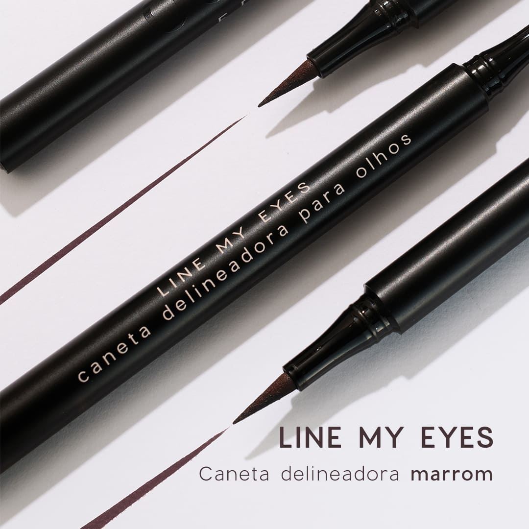 Caneta Delineadora Marrom - Line My Eyes Océane Edition 1,2ml - Imagem 2