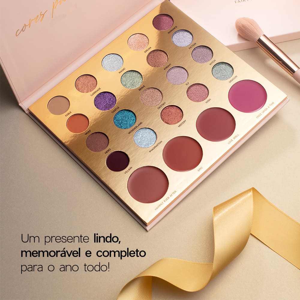 Kit Paleta Multifuncional Fairytale + Batom Marrom Océane Edition (2 Produtos) - Imagem 3