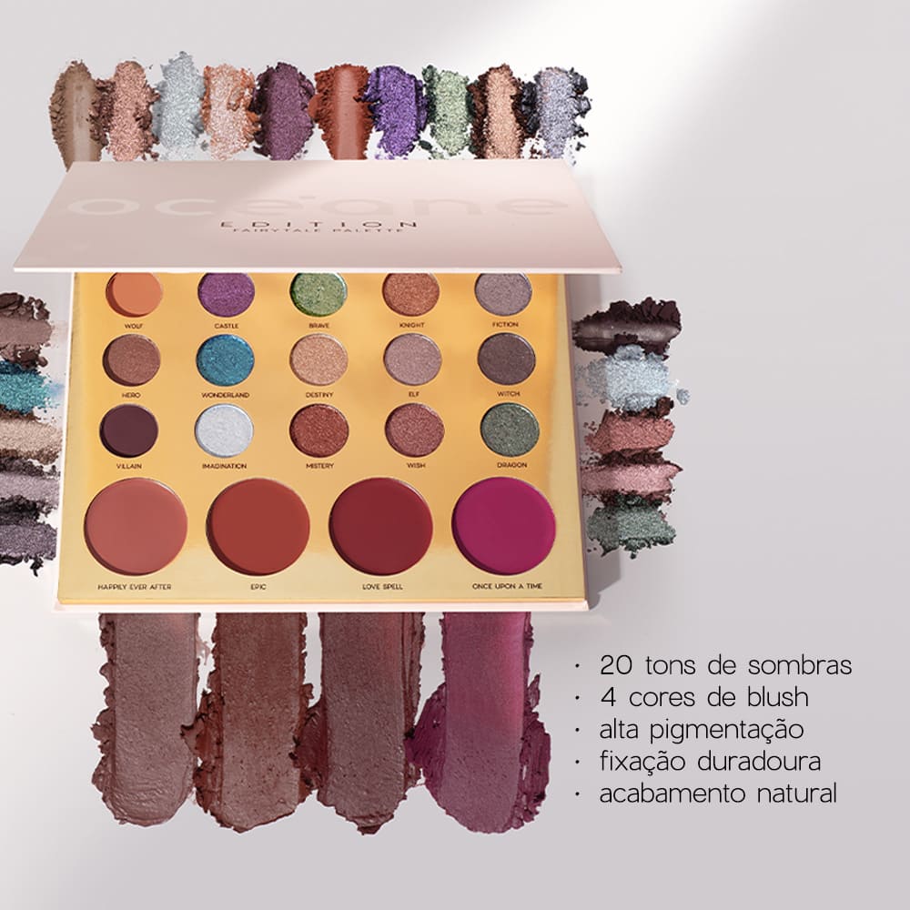 Kit Paleta Multifuncional Fairytale + Batom Marrom Océane Edition (2 Produtos) - Imagem 4