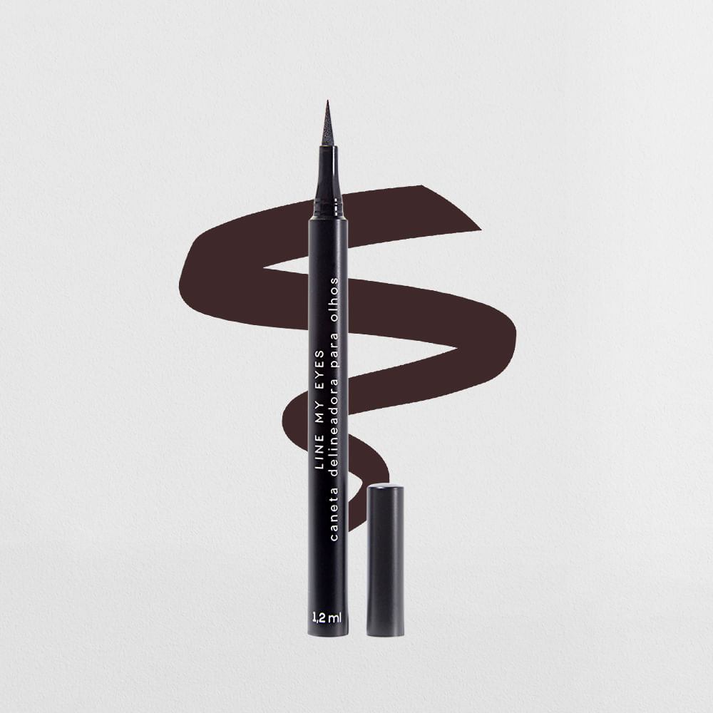 Caneta Delineadora Marrom - Line My Eyes Océane Edition 1,2ml