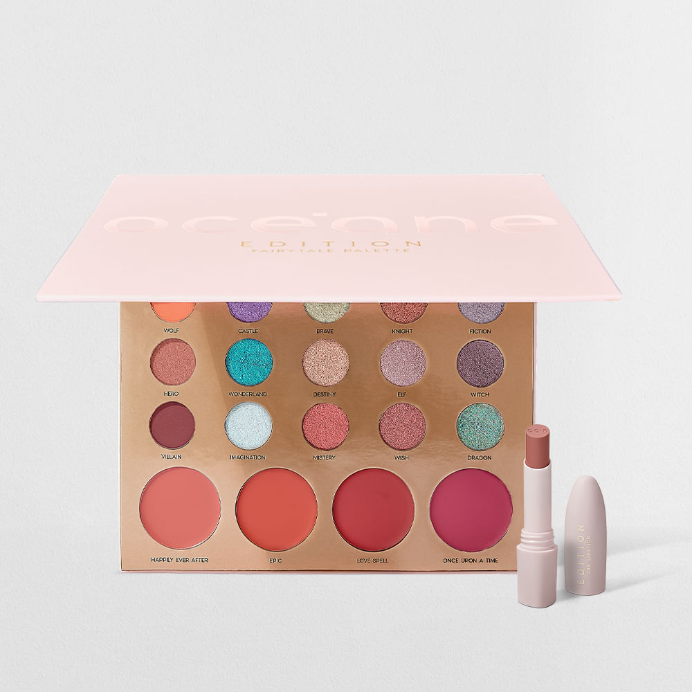 Kit Paleta Multifuncional Fairytale + Batom Nude Océane Edition (2 Produtos)