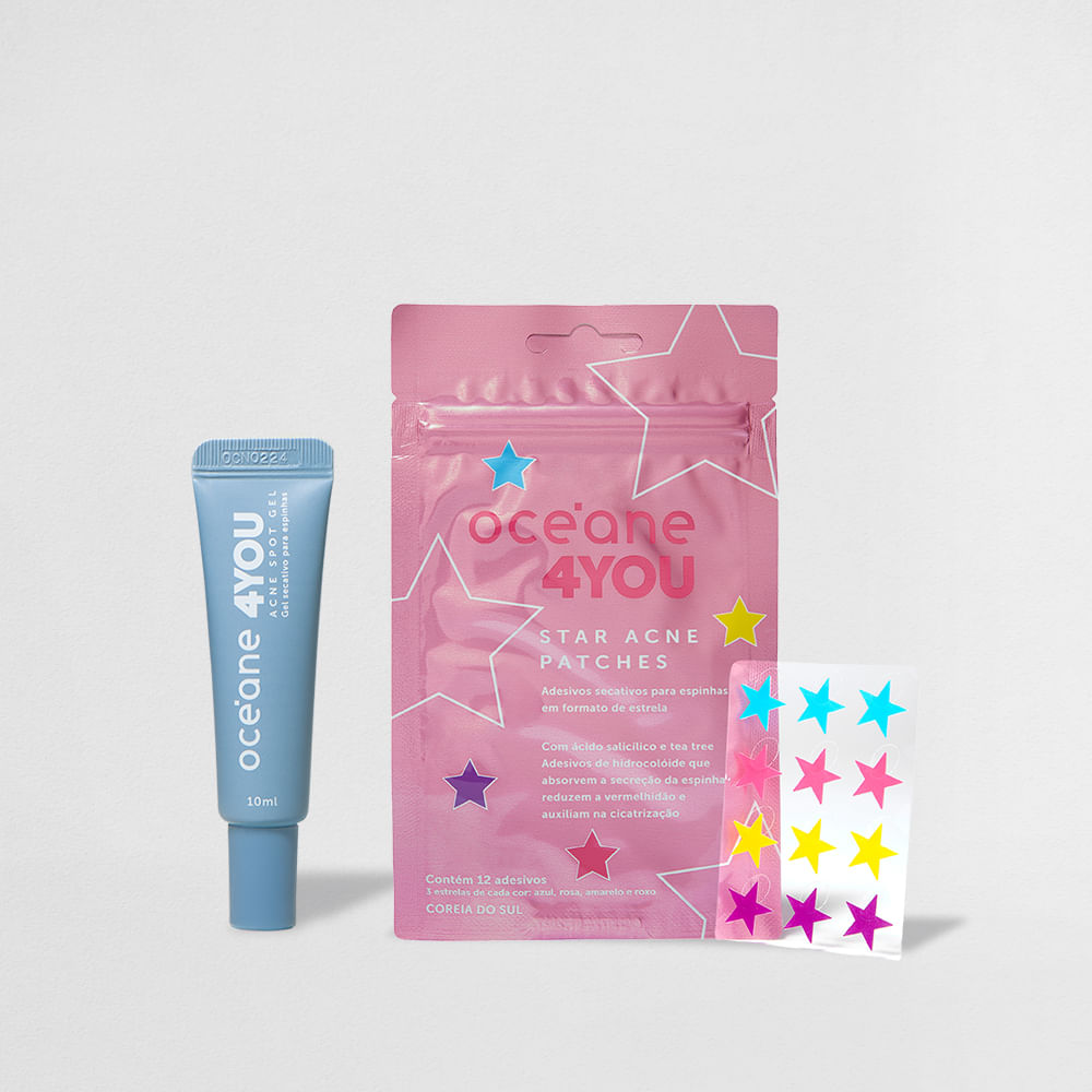 Kit Gel Secativo + Star Acne Patches 4you (2 Produtos)