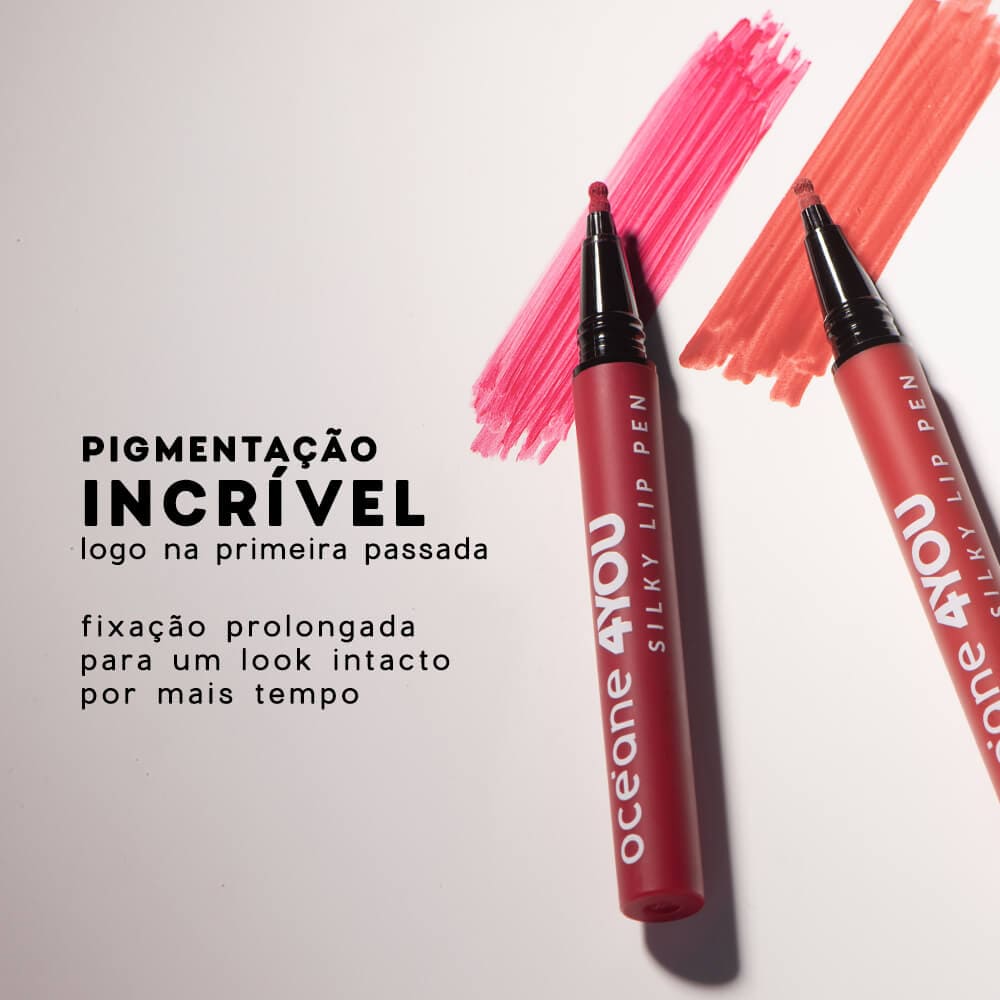 Kit Blush Cremoso Coral + Caneta Batom Rosa + Primer Facial 4you (3 Produtos) - Imagem 5