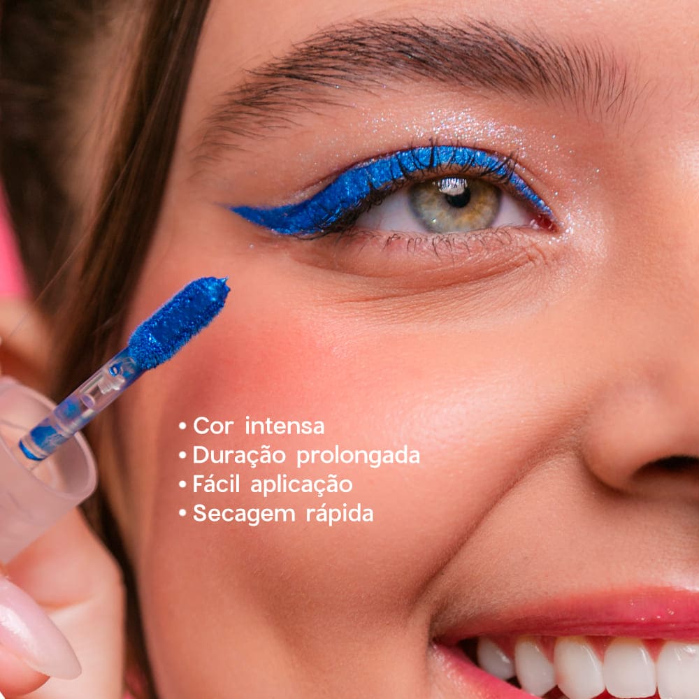 Kit Lápis para Olhos Prata + Sombra Liquida Epic 4you (2 Produtos) - Imagem 7