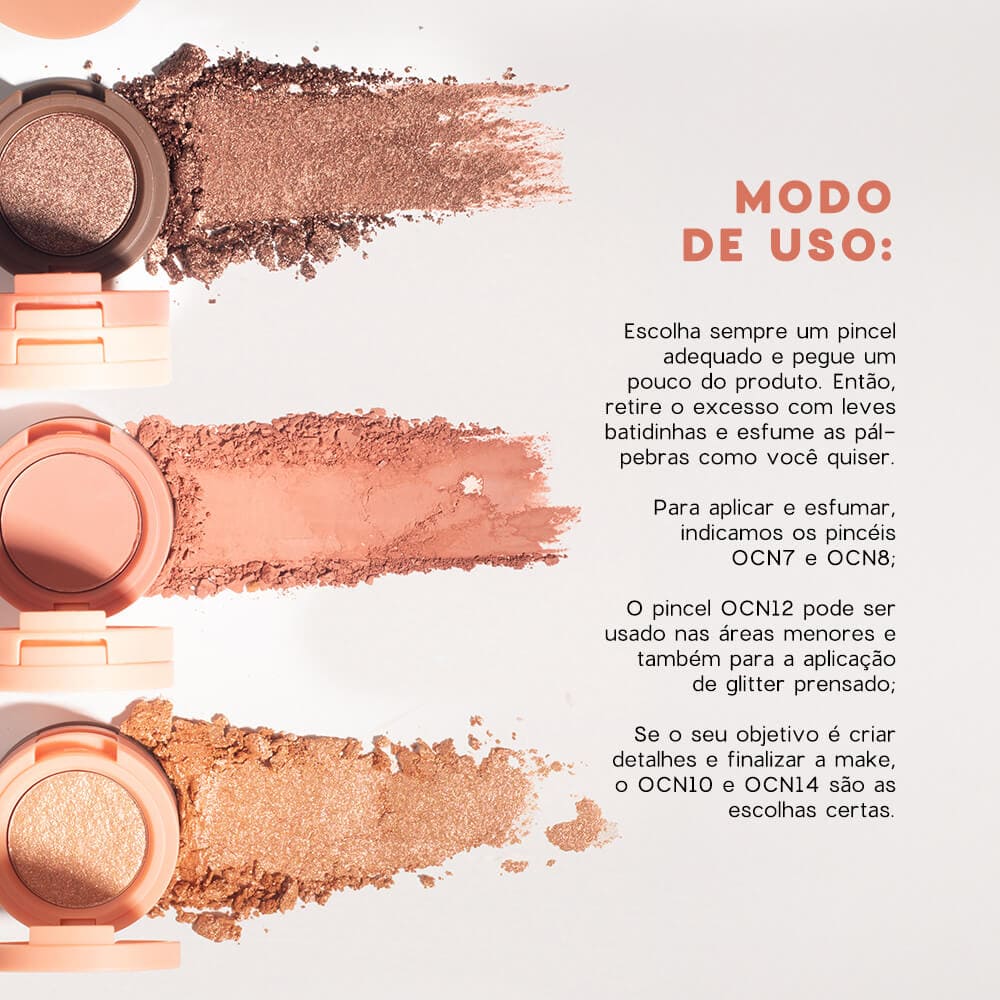 Kit Trio de Sombras Cooper Shine + Sombra Liquida Oasis 4you (2 Produtos) - Imagem 5