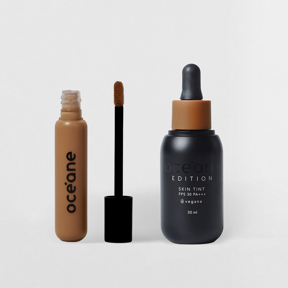 Kit Base Fluida 400m + Corretivo Médium Tan Océane Edition (2 Produtos)