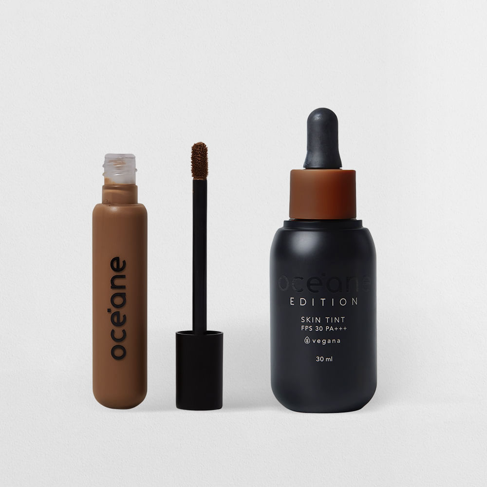 Kit Base Fluida 420t + Corretivo Líquido Tan Océane Edition (2 Produtos)