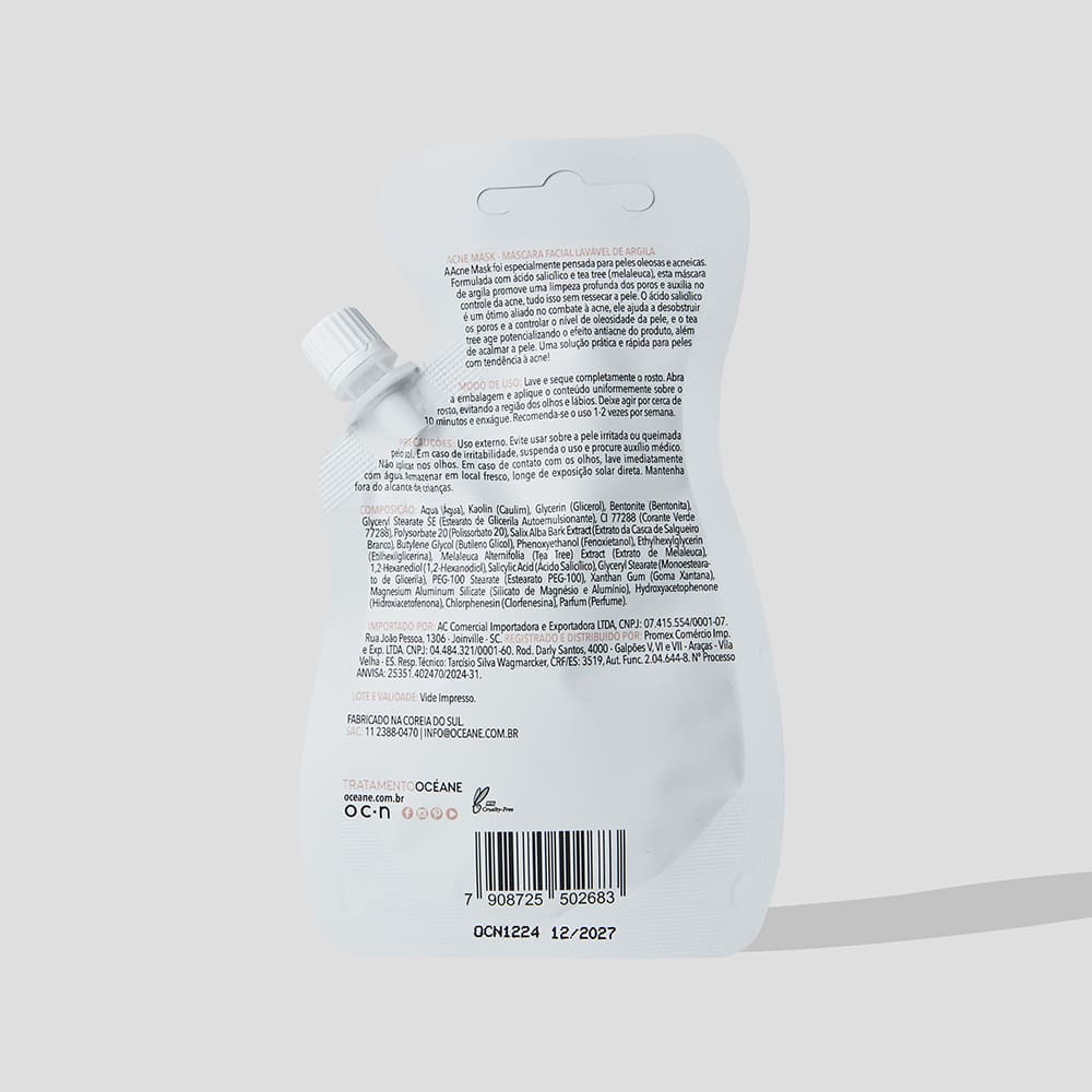 Máscara Facial Antiacne com Ácido Salicílico - Acne Mask 35ml - Imagem 7