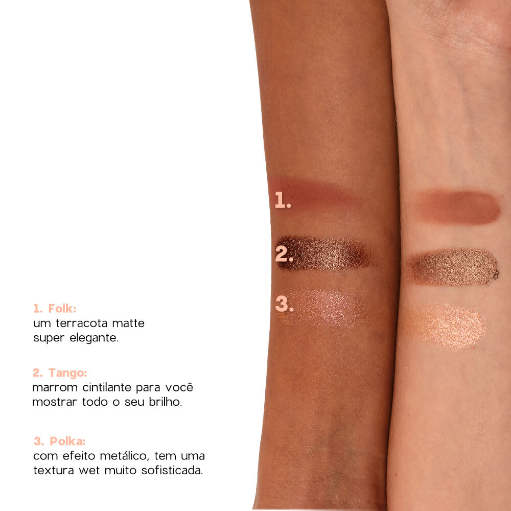 Trio de Sombras - Cooper Shine Palette 4you 4,6g - Imagem 5