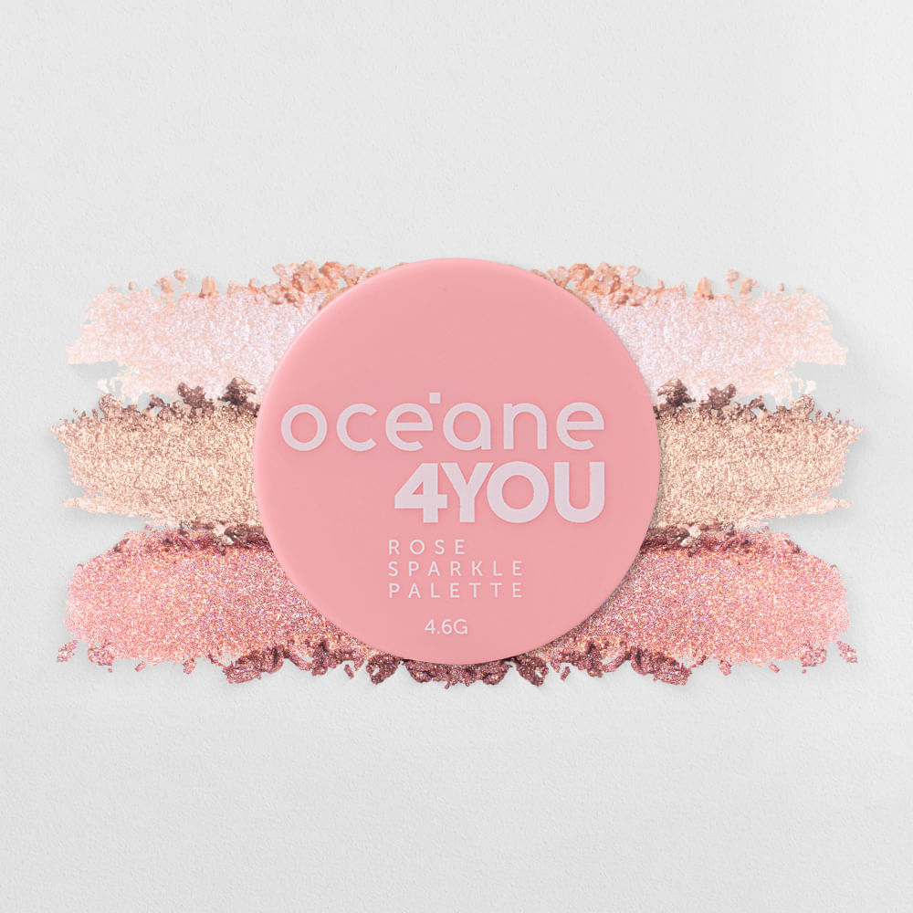 Trio de Sombras - Rose Sparkle Palette 4you 4,6g