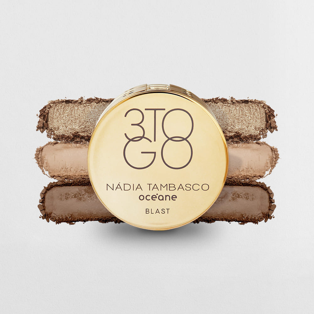 Trio de Sombras Nádia Tambasco By Océane - 3 To Go Palette Blast 7,8g
