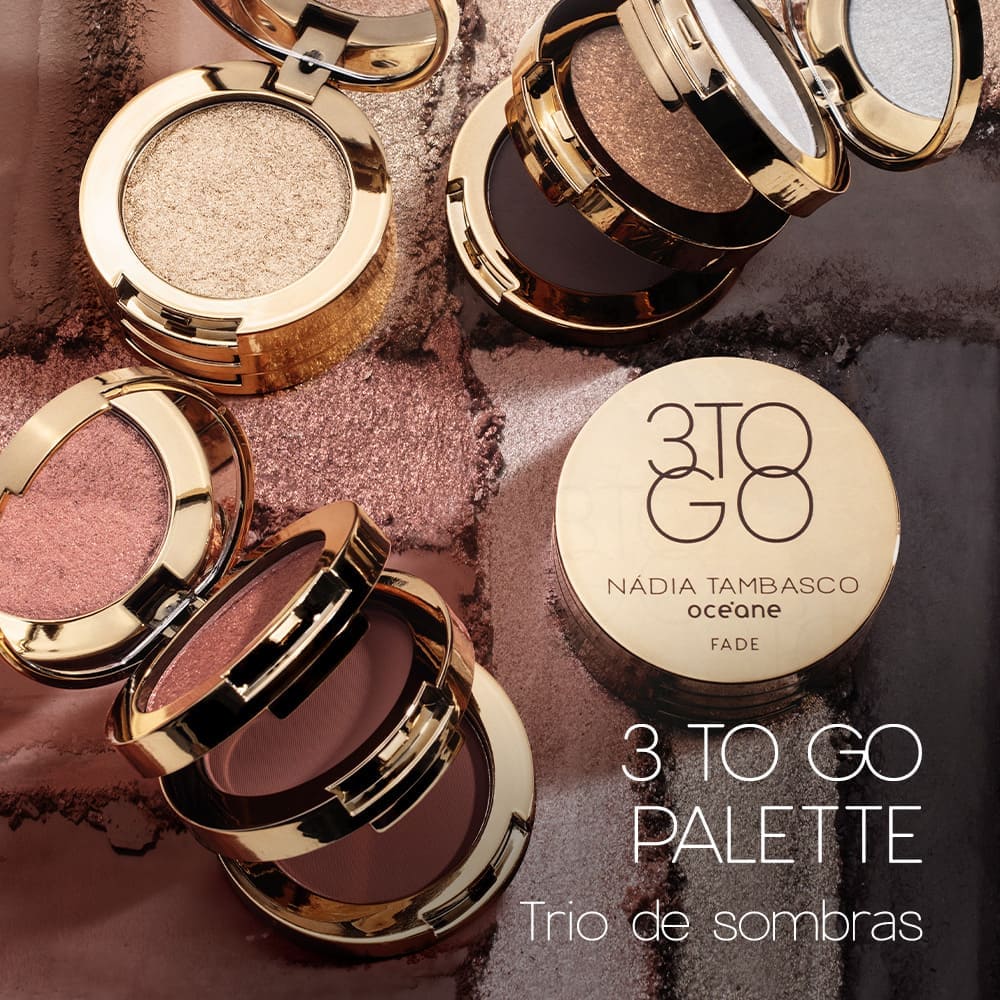 Kit Trio de Sombras 3 To Go Pallete Blast + Batom Marrom Cremoso (2 Produtos) - Imagem 2