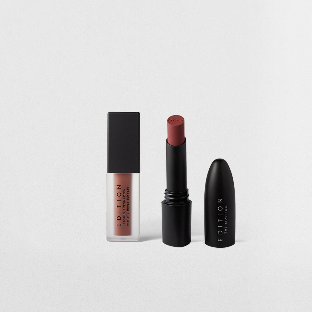 Kit Sombra Líquida Terracota + Batom Terracota Matte Océane Edition (2 Produtos)