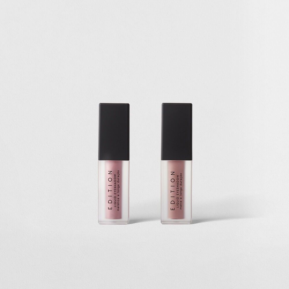 Kit Sombra Líquida Rosa Matte + Sombra Líquida Rosa Metalizada Océane Edition (2 Produtos)